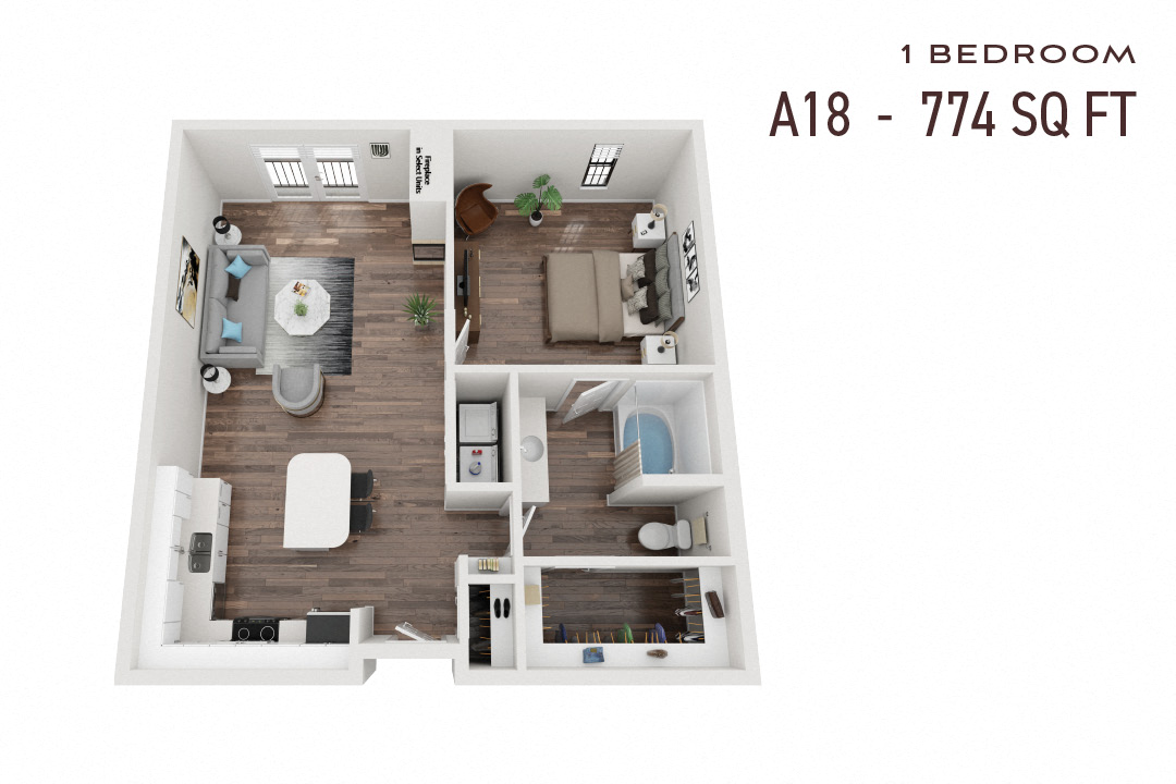 Commons Park West One Bedroom A18